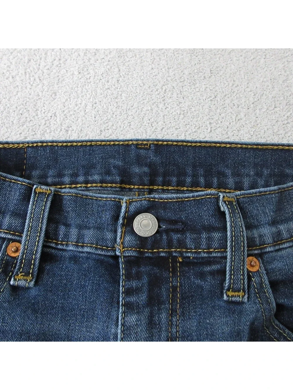 Levi's 511 Slim Fit Blue Denim Jeans Mens W32 L28.5 (Tag 32x30) Dark Wash